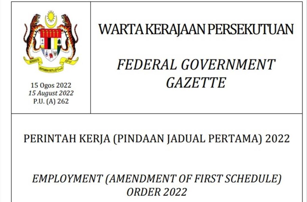 Ask Bryan Cheong – Starting 1st September 2022, Employment Act 1955 No Longer Limit By Wages RM2000 but It Will Cover All Employees.