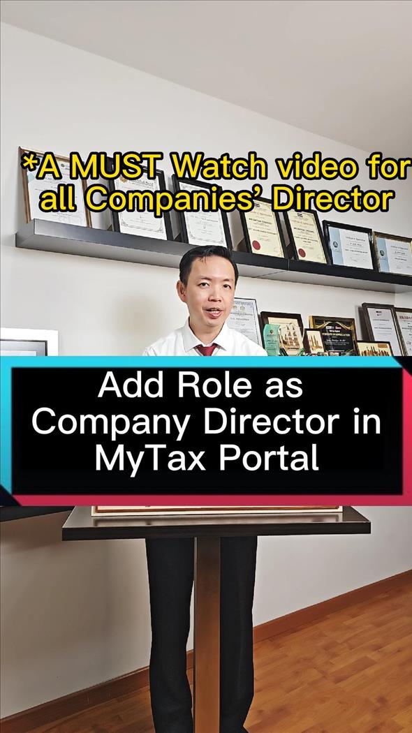 Add Role as Company Director in MyTax Portal