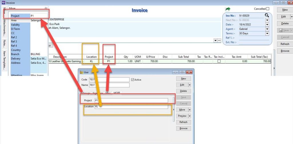 Ask Bryan Cheong – SQL Accounting System – Auto Fill Up Project and Location