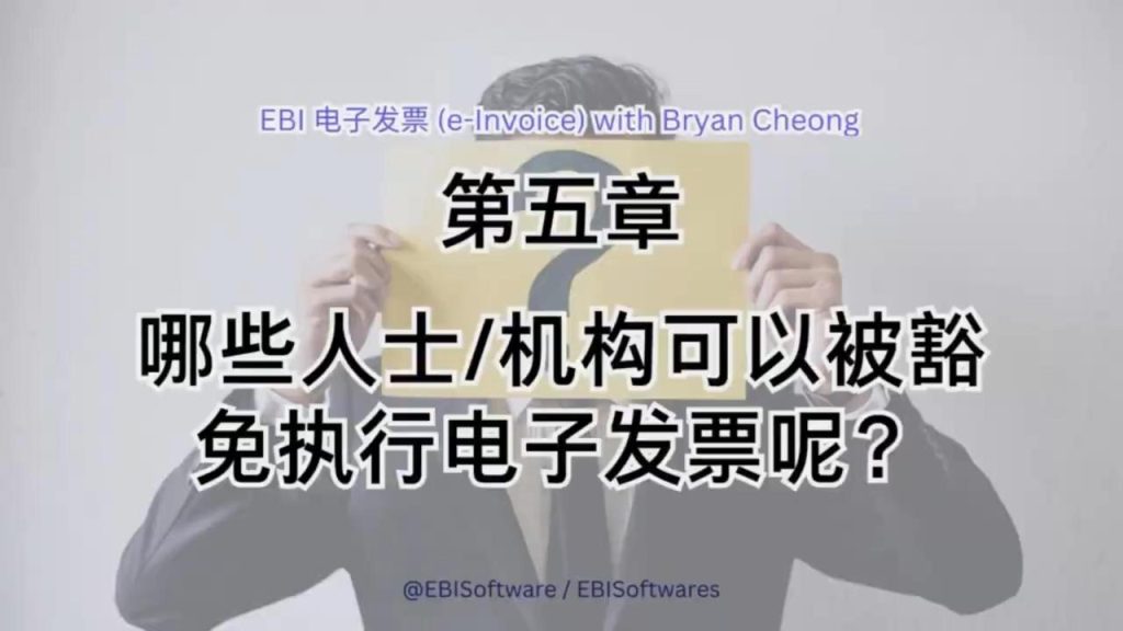 哪些人士/机构可以被豁免执行电子发票