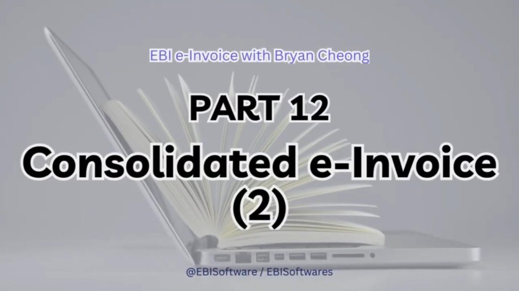 Consolidated e-Invoice Part 2