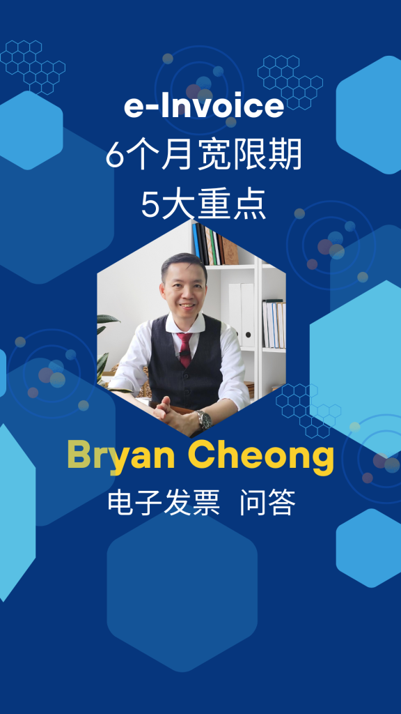 电子发票e-Invoice 6个月的宽限期的5大重点