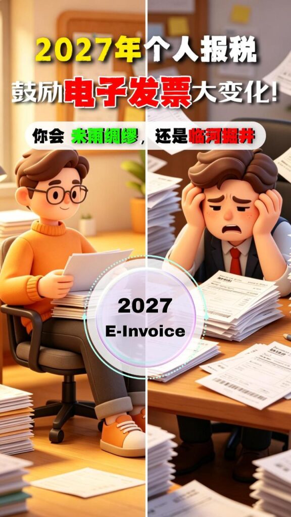 🇲🇾 2027年个人报税鼓励电子发票大变化!