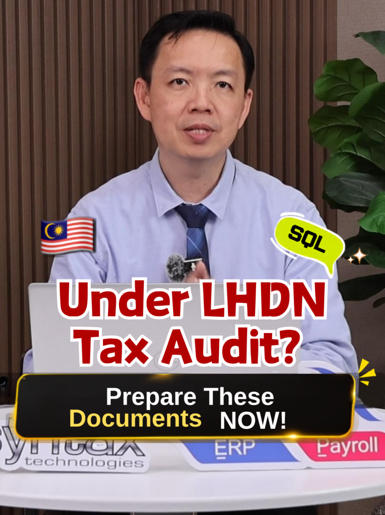 LHDN Tax Audit Preparation: SQL Accounting Reports to Retrieve LHDN Tax Audit Preparation: SQL Accounting Reports to Retrieve